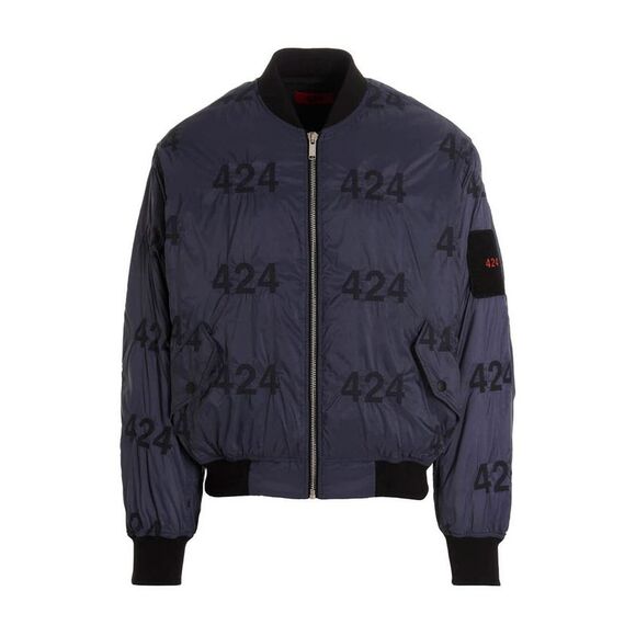 424 Men Reversible Logo Bomber Jacket.